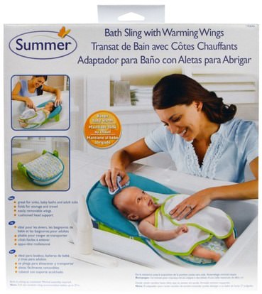 Summer Infant, Bath Sling with Warming Wings, 1 Set ,صحة الطفل، حمام الاطفال، الطفل، الأطفال