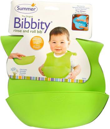 Summer Infant, The Original Bibbity, Rinse and Roll Bib, 1 Bib ,صحة الأطفال، أغذية الأطفال، تغذية الطفل والتنظيف