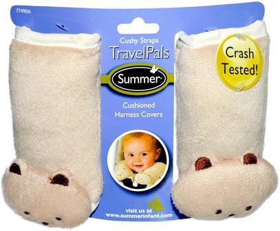 Summer Infant, Travel Pals, Cushy Straps, 2 Harness Covers ,الأطفال الصحة، الطفل، الأطفال، اكسسوارات السفر للطفل
