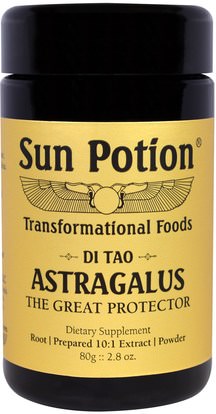 Sun Potion, Astragalus Powder, Wildcrafted, 2.8 oz (80 g) ,المكملات الغذائية، أدابتوغين، الانفلونزا الباردة والفيروسية، الكاحل