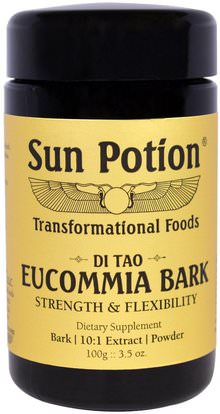 Sun Potion, Eucommia Bark Powder, Wildcrafted, 3.5 oz (100 g) ,الصحة