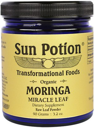 Sun Potion, Moringa Leaf Powder, Organic, 3.2 oz (90 g) ,الأعشاب، المورينغا