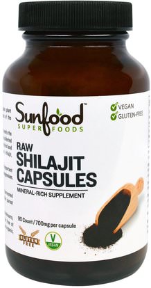 Sunfood, Raw Shilajit Capsules, 700 mg, 90 Capsules ,والصحة، والطاقة