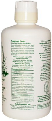 المكملات الغذائية، الألوة فيرا، سائل الألوة فيرا Herbal Answers, Inc, Herbal Aloe Force, 32 fl oz (946 ml)