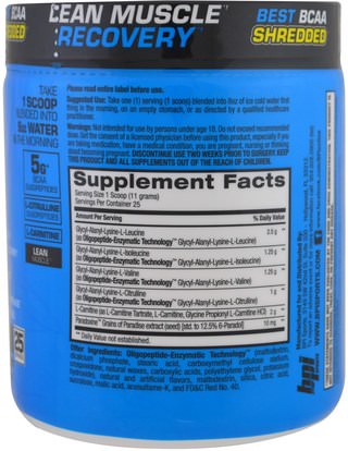 المكملات الغذائية، والأحماض الأمينية، بكا (متفرعة سلسلة الأحماض الأمينية) BPI Sports, Best BCAA Shredded, Lean Muscle Recovery Formula, Cherry Lime, 9.7 oz (275 g)