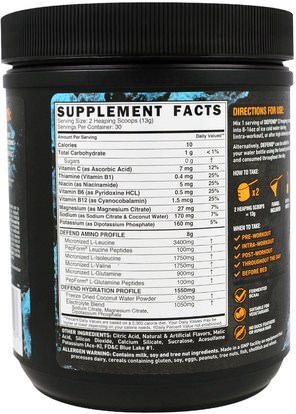 المكملات الغذائية، والأحماض الأمينية، بكا (متفرعة سلسلة الأحماض الأمينية) Grenade, Defend BCAA, Blue Candy, 13.76 oz (390 g)
