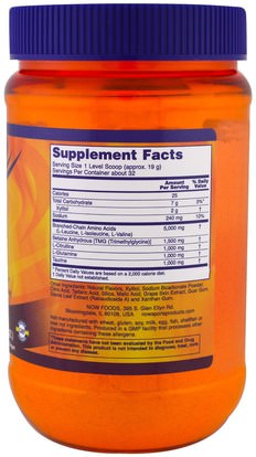 المكملات الغذائية، والأحماض الأمينية، بكا (متفرعة سلسلة الأحماض الأمينية) Now Foods, Sports, BCAA Big 6, Natural Grape Flavor, 21.16 oz (600 g)