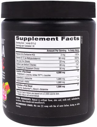 المكملات الغذائية، والأحماض الأمينية، بكا (متفرعة سلسلة الأحماض الأمينية)، والرياضة، والعضلات Betancourt, Plus Series BCAA, Candy Watermelon, 10.0 oz (285 g)
