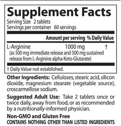 المكملات الغذائية، والأحماض الأمينية، ل أرجينين Doctors Best, L-Arginine, 500 mg, 120 Bilayer Tablets