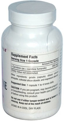 المكملات الغذائية، والأحماض الأمينية، ل كارنيتين Source Naturals, L-Carnitine, 250 mg, 120 Capsules