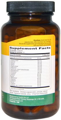 المكملات الغذائية، والأحماض الأمينية، ل سيرين Country Life, Max-Amino Caps, with Vitamin B-6, 180 Veggie Caps