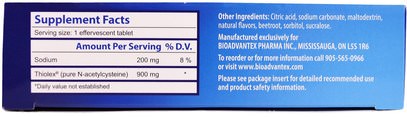 المكملات الغذائية، والأحماض الأمينية، ناك (ن أستيل السيستين) BioAdvantex Pharma, PharmaNAC, Pink Berry Blast, 900 mg, 24 Effervescent Tablets