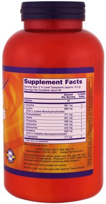 المكملات الغذائية، والأحماض الأمينية Now Foods, Sports, Amino-9 Essentials Powder, 11.64 oz (330 g)