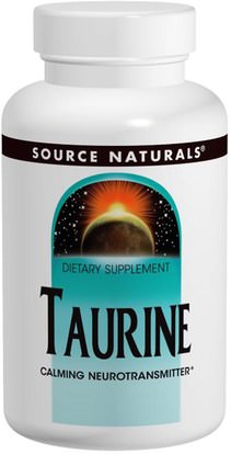 المكملات الغذائية، والأحماض الأمينية، التورين Source Naturals, Taurine, 500 mg, 120 Tablets