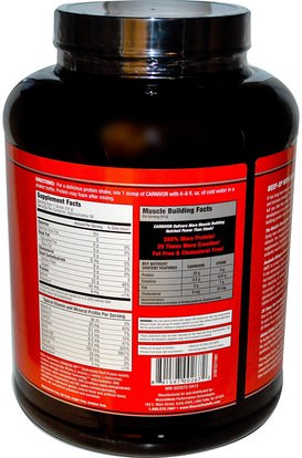 المكملات الغذائية، المكملات الابتنائية، والبروتين MuscleMeds, Carnivor, Bioengineered Beef Protein Isolate, Vanilla Caramel, 4.2 lbs (1904 g)