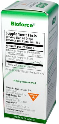 والمكملات الغذائية، والمضادات الحيوية، والسوائل إشنسا، سعال فوجيل والدعم المناعي A Vogel, Echinaforce, Fresh Herb Extract of Echinacea, 3.4 fl oz (100 ml)