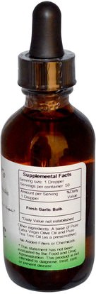 المكملات الغذائية، المضادات الحيوية، زيت الثوم Christophers Original Formulas, Oil of Garlic Extract, 2 fl oz (59 ml)