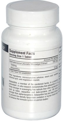 المكملات الغذائية، مضادات الأكسدة، أستازانتين Source Naturals, Astaxanthin, 2 mg, 120 Tablets