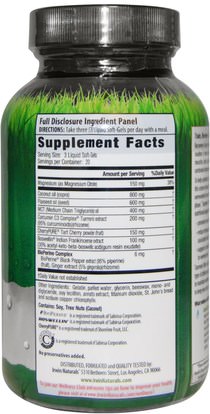 المكملات الغذائية، مضادات الأكسدة، الكركمين Irwin Naturals, Turmeric AfterSport, With Magnesium, 60 Liquid Soft-Gels