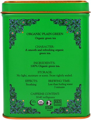 المكملات الغذائية، مضادات الأكسدة، الشاي الأخضر، الغذاء، الشاي العشبية Harney & Sons, HT Tea Blend, Organic Plain Green, 20 Tea Sachets, 1.4 oz (40 g)