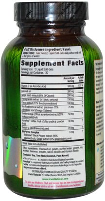 والمكملات الغذائية، ومضادات الأكسدة Irwin Naturals, Anti-Aging Antioxidants, 60 Liquid Soft-Gels