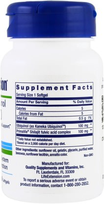 المكملات الغذائية، مضادات الأكسدة، أوبيكينول خ Life Extension, Super Ubiquinol CoQ10 With Enhanced Mitochondrial Support, 100 mg, 60 Softgels