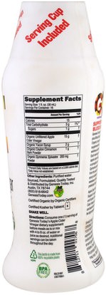 المكملات الغذائية، خل التفاح Genesis Today, Organic Apple Cider Vinegar Plus Blood Sugar Support, 16 fl oz (473 ml)