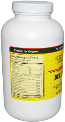 المكملات الغذائية، منتجات النحل، لقاح النحل Y.S. Eco Bee Farms, Super Sports, Bee Pollen, Protein Drink Enhancer, 14.2 oz (403 g)