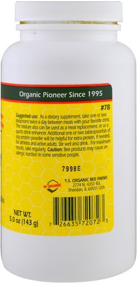 المكملات الغذائية، منتجات النحل Y.S. Eco Bee Farms, Royal Rush Energizing Drink Mix, Royal Jelly, Bee Pollen, Propolis Plus Ginseng & Herbs, 5.0 oz (143 g)