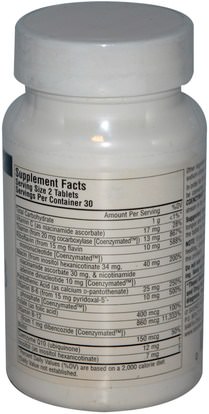 المكملات الغذائية، فيتامينات سونزيمات ب Source Naturals, Coenzymate B Complex, Peppermint Flavored Sublingual, 60 Tablets