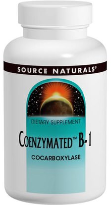 المكملات الغذائية، فيتامينات سونزيمات ب Source Naturals, Coenzymated B-1, 60 Tablets
