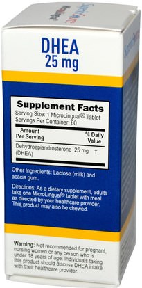 المكملات الغذائية، ديا، الصحة Superior Source, DHEA, 25 mg, 60 MicroLingual Instant Dissolve Tablets