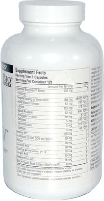 المكملات الغذائية، الإنزيمات الهاضمة، النعناع Source Naturals, DigestActiv, 240 Capsules