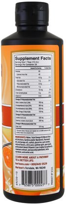 المكملات الغذائية، ايفا اوميجا 3 6 9 (إيبا دا) Barleans, Total Omega 369 Supplement, Orange Cream, 16 oz (454 g)