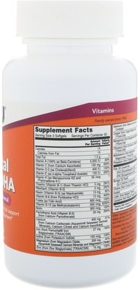 المكملات الغذائية، إيفا أوميجا 3 6 9 (إيبا دا)، دا، إيبا، فيتامينات، مولتيفيتامينز قبل الولادة Now Foods, Prenatal Gels + DHA, 90 Softgels
