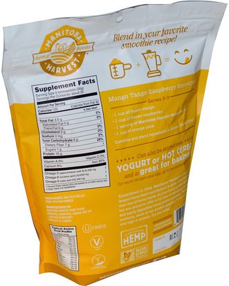 المكملات الغذائية، إيفا أوميجا 3 6 9 (إيبا دا)، منتجات القنب، مسحوق بروتين القنب Manitoba Harvest, Hemp Pro 50, Plant Based Protein Supplement, 2 lbs (908 g)