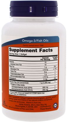 المكملات الغذائية، ايفا اوميجا 3 6 9 (إيبا دا) Now Foods, Ultra Omega-3, 500 EPA/250 DHA, 90 Softgels