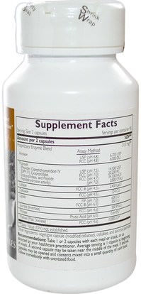 المكملات الغذائية، والإنزيمات Enzymatic Therapy, DigestRight, 90 Veggie Caps