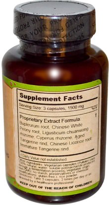 المكملات الغذائية، والألياف، بلوبوروم Dragon Herbs, Bupleurum & Cyperus, 500 mg, 100 Veggie Caps