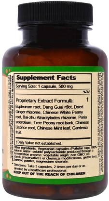 المكملات الغذائية، والألياف، بلوبوروم Dragon Herbs, Natural Woman, 470 mg, 100 Veggie Caps