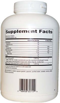 المكملات الغذائية، والألياف، غلوكومانان (كونجاك الجذر)، بكس Natural Factors, PGX Daily, Ultra Matrix Softgels, 750 mg, 240 Softgels