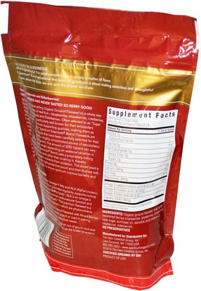 المكملات الغذائية، بذور الكتان Spectrum Essentials, Ground Flaxseed with Mixed Berries, 12 oz (340 g)