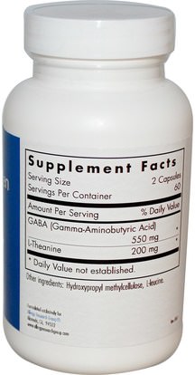 المكملات الغذائية، غابا (حمض غاما أمينوبوتيريك)، ل الثيانين Allergy Research Group, 200 mg of Zen, 120 Veggie Caps