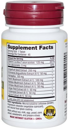 المكملات الغذائية، استخراج بذور الجريب فروت NutriBiotic, DefensePlus, Maximum Strength, 250 mg, 45 Vegan Tablets