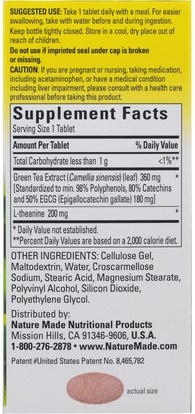 والمكملات الغذائية، والصحة، والدعم المناعي Nature Made, Immune Care, Daily Support, Green Tea Extract, 30 Tablets