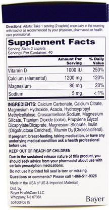 المكملات الغذائية، والمعادن، والكالسيوم Citracal, Calcium Supplement, Slow Release 1200 + D3, 80 Coated Tablets