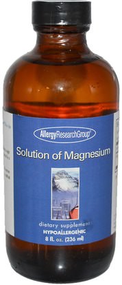والمكملات، والمعادن، والمغنيسيوم، والمغنيسيوم السائل Allergy Research Group, Solution of Magnesium, 8 fl oz (236 ml) (Discontinued Item)
