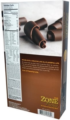 المكملات الغذائية، الحانات الغذائية ZonePerfect, Dark, All-Natural Nutrition Bars, Double Dark Chocolate, 12 Bars, 1.58 oz (45 g) Each