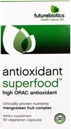المكملات الغذائية، أوراك مضادات الأكسدة FutureBiotics, Antioxidant Superfood, High ORAC Antioxidant, 90 Veggie Caps