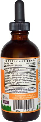 المكملات الغذائية، البروبيوتيك، الأطفال البروبيوتيك، استقرت البروبيوتيك Bioray Inc., Kids, NDF Shine, Probiotic Lysate & Toxin Removal, Kids, Berry Flavor, 4 fl oz (120 ml)